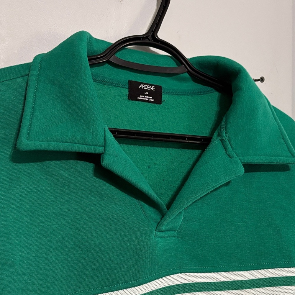 Ardene Green Collared Sweater - Picture 5 of 8